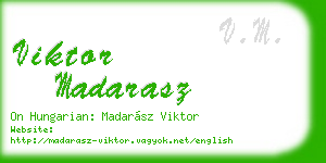viktor madarasz business card